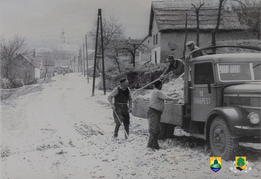 Csobánkai útépítés - 1952